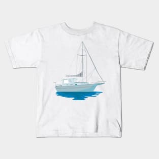 Sailboat or Sailing Boat Retro Kids T-Shirt